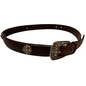 Vintage Fossil Western Belt Size L